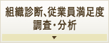 組織診断、従業員満足度調査と課題抽出